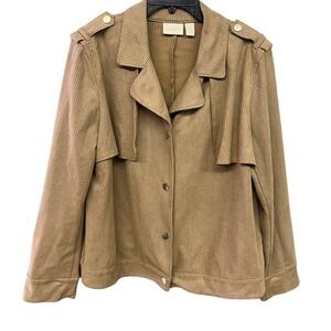 Chicos Lightweight Tan Women's Jacket Sz 3